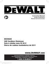 DeWalt DCCS620P1DCHT820B User guide