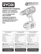 Ryobi P1837 User manual