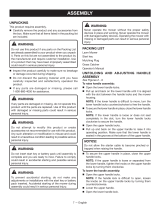 Ryobi P1111 Operating instructions