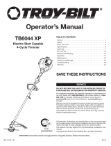 Troy-Bilt TB6044 XP User manual