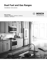 Bosch HDI8054C/01 Installation guide