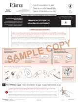 Pfister 8P8-WS2-BRSK Installation guide