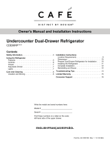 Design CAFE CDE06RP Series User manual