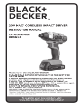 BLACK DECKER BDCI202 User manual