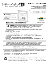 Pleasant Hearth VFF-PH20NG-C1 User manual