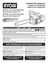 Ryobi RY3716 User manual