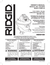 RIDGID HD0918B User manual
