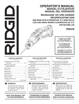 RIDGID R86448B User manual