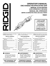 RIDGID R3031 User manual