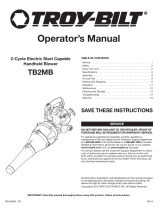Troy-Bilt TB2MB EC Jet Blower User manual