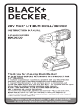 Black & Decker BDCDE120C User manual