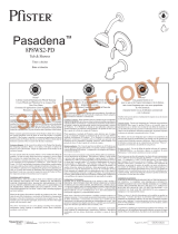 Pfister 8P8-WS-2PDCC Installation guide