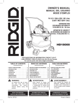 RIDGID HD1800A User manual