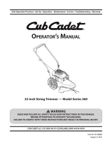 Cub Cadet ST 100 User manual