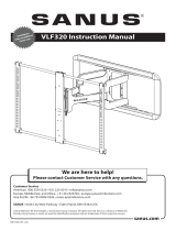 Sanus VLF320-B1 Black User manual