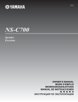 Yamaha NS-C700 Piano White User manual