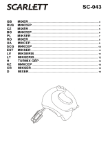 Scarlett SC-043 White/Yellow User manual