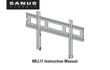 Sanus MLL11-B1 Installation guide
