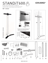 Erard STANDiT 600 No Drill Wall Mount for 40"- 75" TV Screens User manual