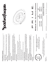 Rockford Prime R2D2-10 User manual