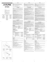 Alpine KTP-445 Owner's manual