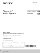 Sony MEX-GS620BT User manual