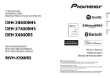Pioneer DEH-X7800BHS User manual