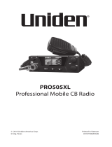 Uniden PRO505XL Installation guide