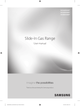 Samsung NX58H9950W* NX58H9500W* NX58K9500W* Slide-In Gas Range User manual