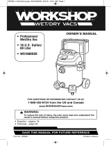 WORKSHOP Wet/Dry Vacs WS1600SS User manual