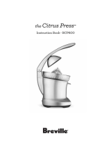 Breville BCP600 Citrus Press User manual