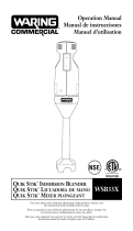 Waring WSB33X User manual