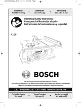 Bosch 4100XC-10 User manual