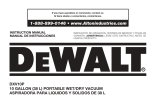 DeWalt DXV10S User manual