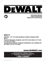 DeWalt DCD777C2 User manual