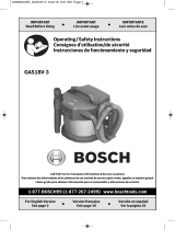 Bosch GAS18V-3N User manual