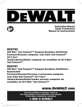 DeWalt DCD792B User manual