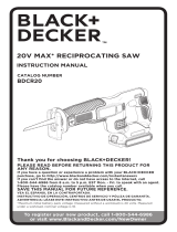 BLACK DECKER Black + Decker BDCR20C 20V Max Lithium-Ion Cordless  User manual