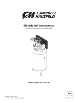 Campbell Hausfeld 80 GAL VERT 2 STAGE 175 PSI XC802100 User guide