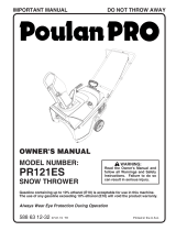 Poulan Pro PR121ES Owner's manual