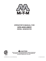 Mi-T-M 6000 Watt Diesel Generator Owner's manual