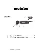 Metabo WBE 700 Operating instructions