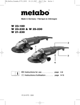 Metabo W 23-230 Operating instructions