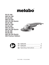Metabo W 24-180 Operating instructions