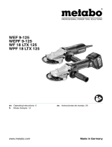 Metabo WPF 18 LTX 125 Operating instructions