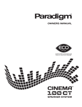 Paradigm Cinema 100 CT User manual