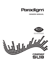 Paradigm Cinema Sub User manual