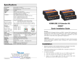 MuxLab HDMI / USB 2.0 Extender Kit, HDBT, 4K60 Installation guide