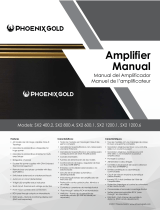 Phoenix Gold SX2 400W 2 Channel Amplifier User manual