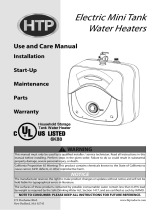 HTP Everlast Electric Mini Tank Water Heater User manual